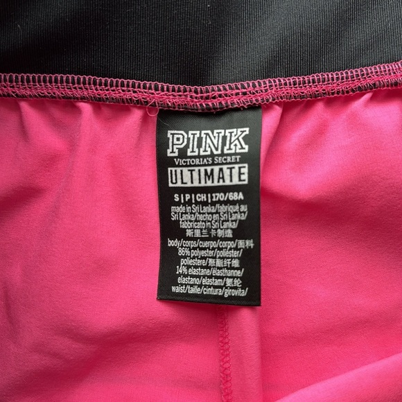 NWOT VS PINK Ultimate Hot Pink Athletic Shorts size Small - Picture 3 of 4